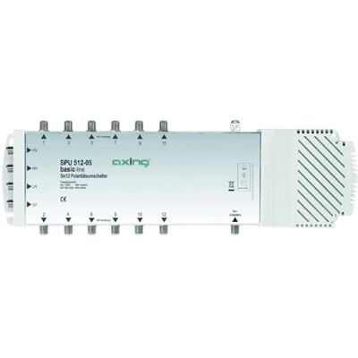Axing SPU 512-05 multischakelaar 5 in 12, SAT actief, quad-grade (schakelende voeding) Axing SPU 512-05 multischakelaar 5 in 12, SAT actief, quad-grade (schakelende voeding)