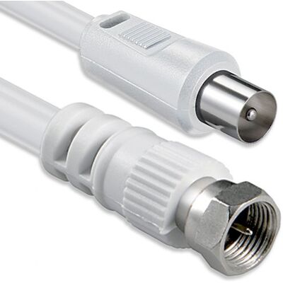 1aTTack.de Satellietantennekabeladapterkabel 5,0 meter 2x afgeschermde F-connector > Coaxiale connector SAT Wit F-Coaxiaal St 75dB 1aTTack.de Satellietantennekabeladapterkabel 5,0 meter 2x afgeschermde F-connector > Coaxiale connector SAT Wit F-Coaxiaal St 75dB