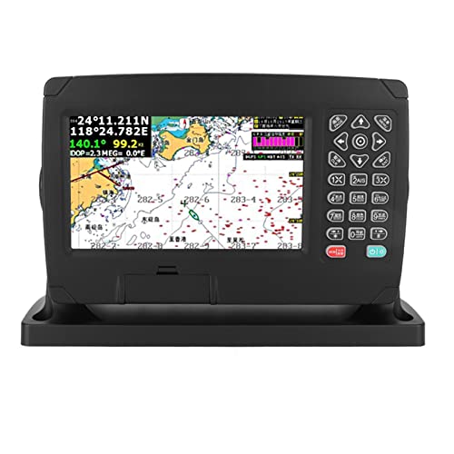 Akozon Marine Navigator GPS XF‑607 7-inch GPS Navigator Navigatie-positioneerder Kleurendisplay voor Navigatie met Kaart