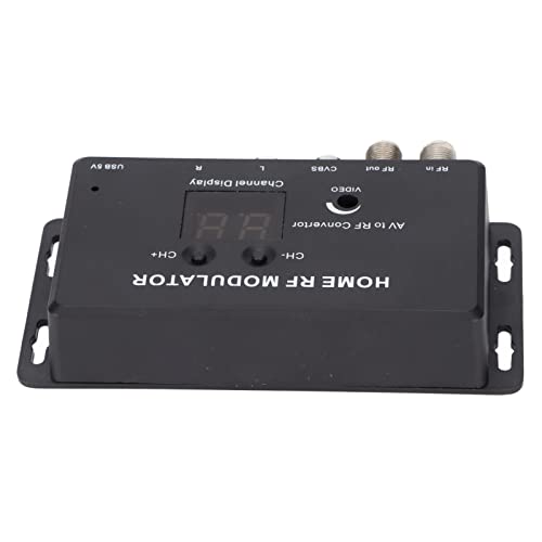 Bewinner UHF Modulator, TV Link Modulator, Home RF Modulator Compacte RF Modulator, Universele AV Naar RF Converter IR Extender Ondersteuning PAL/NTSC