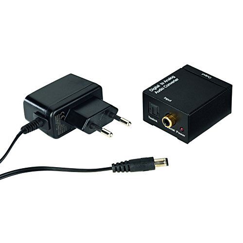 Hama Ac80 audio-converter, digitaal/analoog, stereo, zwart