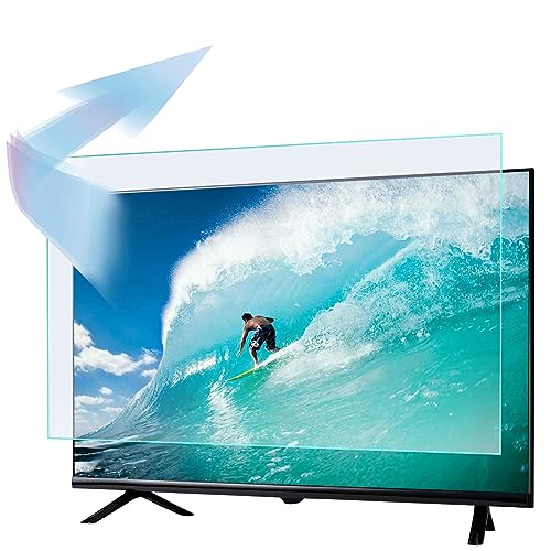 AIZYR Anti-verblinding anti-blauw licht tv-schermbeschermfilter voor buiten/binnen, matte anti-verblinding blauw licht blokkering en anti-kras schermbeschermer voor 37-52 inch, 42 inch (L917 × W516