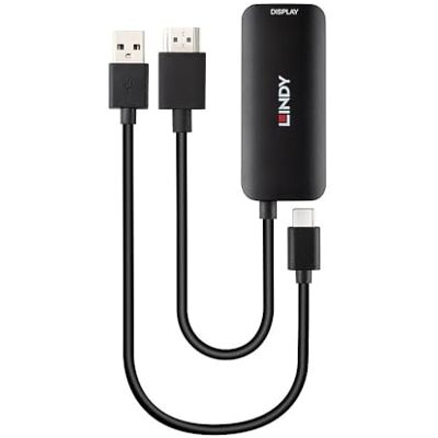LINDY HDMI naar USB type C converter met USB-voeding LINDY HDMI naar USB type C converter met USB-voeding