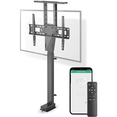 NEDIS Gemotoriseerde TV-Standaard 37-80" Maximaal schermgewicht: 60 kg Ingebouwd Kastontwerp Hefbereik: 68-158 cm Afstandbestuurbaar ABS/Staal Zwart NEDIS Gemotoriseerde TV-Standaard 37-80" Maximaal schermgewicht: 60 kg Ingebouwd Kastontwerp Hefbereik: 68-158 cm Afstandbestuurbaar ABS/Staal Zwart