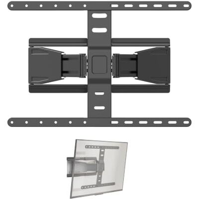 ynVISION.DESIGN Ultradunne en dunne volledig bewegende scharnierende tv-muurbeugel 's Werelds dunste volledig scharnierende beugel compatibel met Samsung Frame LG en Sony Draaibaar en kantelbaar ynVISION.DESIGN Ultradunne en dunne volledig bewegende scharnierende tv-muurbeugel 's Werelds dunste volledig scharnierende beugel compatibel met Samsung Frame LG en Sony Draaibaar en kantelbaar