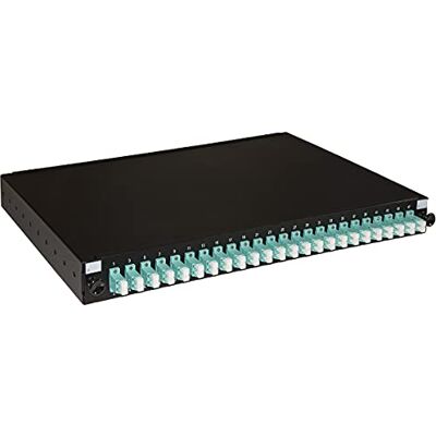LINK LK24FOLC3 Glasvezelplaat 19 inch met 24 adapters Lc Duplex Om3 diepte 250 mm Kleur Zwart LINK LK24FOLC3 Glasvezelplaat 19 inch met 24 adapters Lc Duplex Om3 diepte 250 mm Kleur Zwart