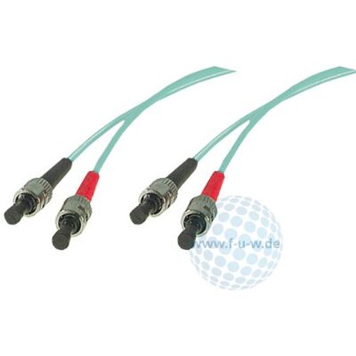 Tecline Model 39975802 Glasvezelkabel - OM3 - Turquoise Tecline Model 39975802 Glasvezelkabel - OM3 - Turquoise