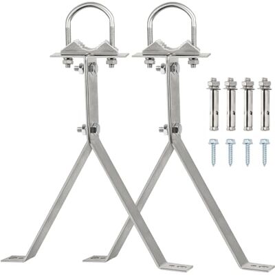XRDS -RF XRDS-RF Antenne Wandhouder 16 Inch Heavy Duty Stand Off Wall Mast Mount Winddichte Antenne Montagebeugel voor TV-antenne Mast (2-poot + 2-poot) XRDS -RF XRDS-RF Antenne Wandhouder 16 Inch Heavy Duty Stand Off Wall Mast Mount Winddichte Antenne Montagebeugel voor TV-antenne Mast (2-poot + 2-poot)