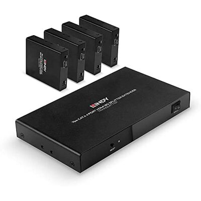LINDY Splitter Extender Cat.6 4 poorten HDMI 4K60, 70 m LINDY Splitter Extender Cat.6 4 poorten HDMI 4K60, 70 m