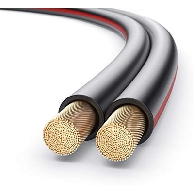PureLink SP062-015 luidsprekerkabel 2 x 2,5 mm² (99,9% OFC koper, 0,20 mm draad) hifi-luidsprekerkabel, 15 m, zwart PureLink SP062-015 luidsprekerkabel 2 x 2,5 mm² (99,9% OFC koper, 0,20 mm draad) hifi-luidsprekerkabel, 15 m, zwart
