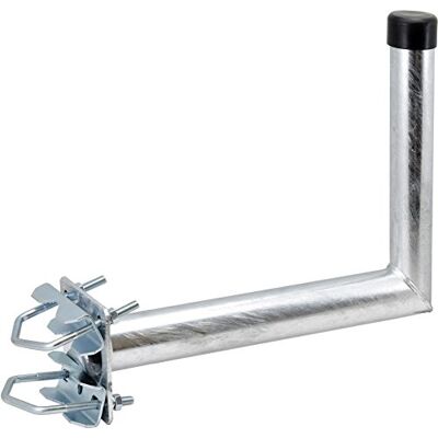 Satix SRH00101 mastuitger staal aan-buishouder voor satellietschotel, 40 cm thermisch verzinkt Satix SRH00101 mastuitger staal aan-buishouder voor satellietschotel, 40 cm thermisch verzinkt