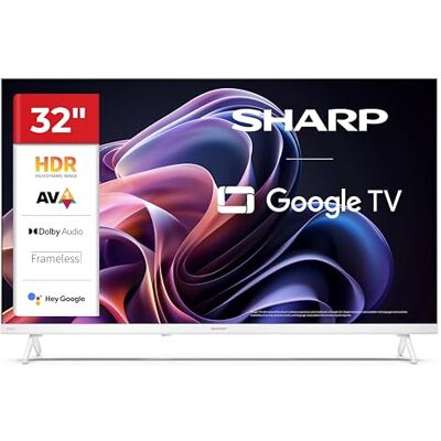 Sharp 32HF2365EW GOOGLE TV 32 inch HD, FRAMELESS, 60 Hz, Sonido 2 x 3 W, HDMI x 3, USB x 2, USB, wit Sharp 32HF2365EW GOOGLE TV 32 inch HD, FRAMELESS, 60 Hz, Sonido 2 x 3 W, HDMI x 3, USB x 2, USB, wit