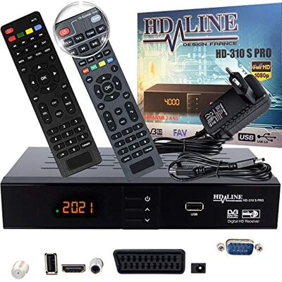hd-line 310S Pro HD Satelliet Ontvanger Digitale Satelliet Ontvanger HDMI DVB S2 Ontvanger voor Sat HD Ontvanger HDMI Sat HD Digitale Sat voor Satelliet Ontvanger voor DVB-S TV, Zwart hd-line 310S Pro HD Satelliet Ontvanger Digitale Satelliet Ontvanger HDMI DVB S2 Ontvanger voor Sat HD Ontvanger HDMI Sat HD Digitale Sat voor Satelliet Ontvanger voor DVB-S TV, Zwart