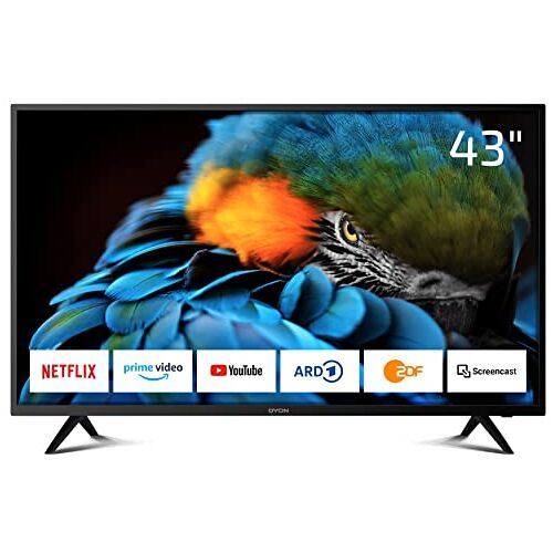 DYON Smart 43 XT 108 cm (43 inch) TV (Full‐HD Smart TV, HD Triple Tuner (DVB‐C/‐S2/‐T2), Prime Video, Netflix, YouTube & HbbTV, WLAN, Hotel Mode)