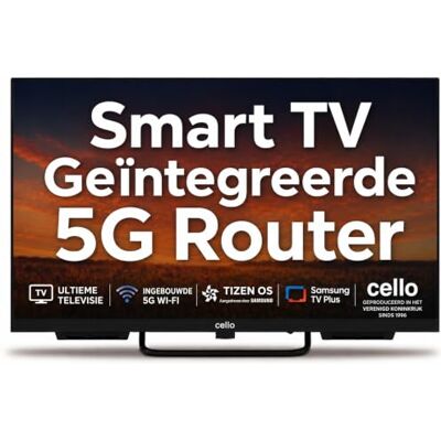 CELLO Voyager C24TZR-VOY 24 inch smart-tv, 12 V/230 V, ingebouwde 5G-wifirouter, Samsung Tizen OS en drievoudige tuner CELLO Voyager C24TZR-VOY 24 inch smart-tv, 12 V/230 V, ingebouwde 5G-wifirouter, Samsung Tizen OS en drievoudige tuner