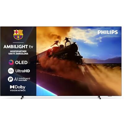 Philips Ambilight 48OLED760 4K OLED Smart TV 48-inch scherm met P5 AI Perfect Picture Engine Ultra HD, Titan OS, Dolby Vision en Atmos Sound Werkt met Alexa en Google Spraakassistent Philips Ambilight 48OLED760 4K OLED Smart TV 48-inch scherm met P5 AI Perfect Picture Engine Ultra HD, Titan OS, Dolby Vision en Atmos Sound Werkt met Alexa en Google Spraakassistent