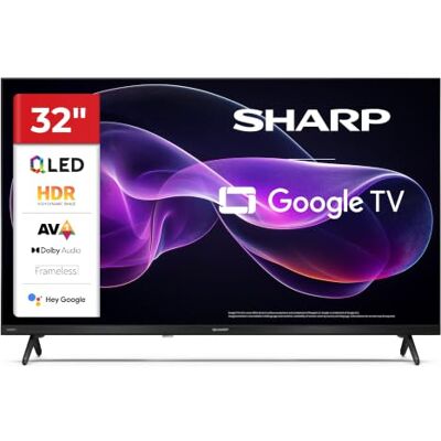 Sharp 32HF3365E GOOGLE TV, 32 inch HD, FRAMELESS, 60 Hz, QLED, Google Assistant met microfoon, audio 2 x 8 W, Chromecast, Bluetooth, HDMI x3, USB x2, zwart Sharp 32HF3365E GOOGLE TV, 32 inch HD, FRAMELESS, 60 Hz, QLED, Google Assistant met microfoon, audio 2 x 8 W, Chromecast, Bluetooth, HDMI x3, USB x2, zwart