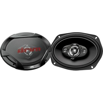JVC CS-DR6942 DRVN Series, 6 x 9 inch 4-weg auto luidspreker, 550 W piekvermogen, 90 W RMS, 4 ohm, 50 mm middentoner, calotte tweeter & super tweeter, incl. afdekking, 2 stuks JVC CS-DR6942 DRVN Series, 6 x 9 inch 4-weg auto luidspreker, 550 W piekvermogen, 90 W RMS, 4 ohm, 50 mm middentoner, calotte tweeter & super tweeter, incl. afdekking, 2 stuks