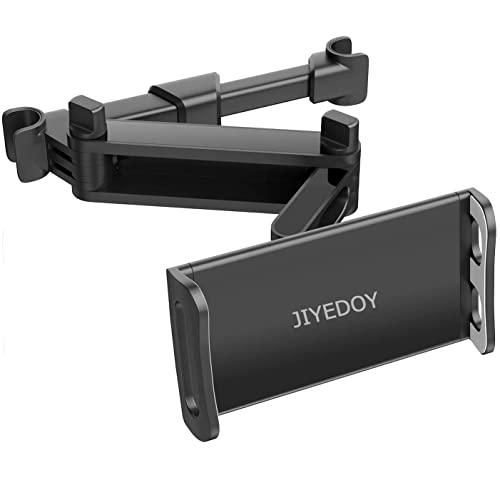 JIYEDOY Tablethouder auto, tablethouder hoofdsteun, uittrekbare hoofdsteunhouder voor iPad, iPhone serie/Samsung Galaxy Tabs enz. 4,2-10,5 inch apparaten