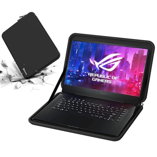 Smatree 15,6 inch hardshell laptoptas, alleen compatibel met Dell Inspiron 15 15,6 inch/16 inch/Lenovo Legion 5 Laptop 15,6 inch hoes, zwart (!! Niet geschikt voor andere laptops van 15-16 inch)