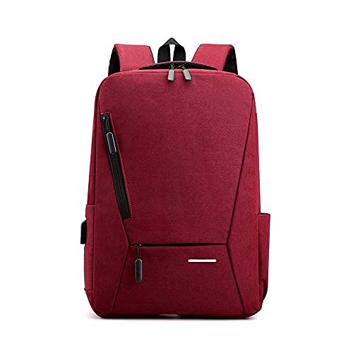 HUJVHV Herenrugzak Laptoprugzak for mannen, 15.6 inch Slanke Mannen Rugzakken Business Bag Rugzak (Color : Red)