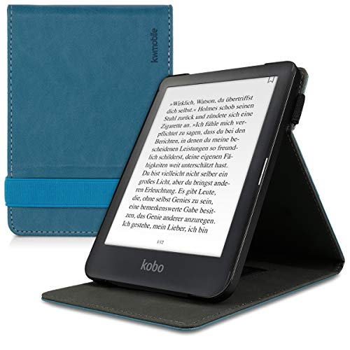 kwmobile hoes compatibel met Kobo Clara HD Hoesje voor ereader in petrol