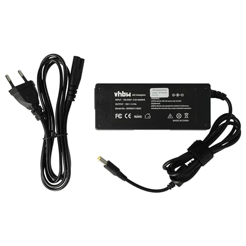 vhbw Adapter compatibel met Fujitsu Siemens LifeBook T4020A, S7111, T4020D, T4020B Notebook, 90 W