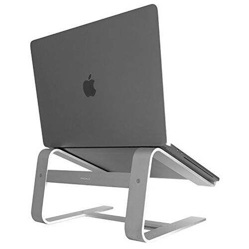 Macally Astand Aluminium Laptopstandaard Voor Apple Macbook, Macbook Air, Macbook Pro, Zilver