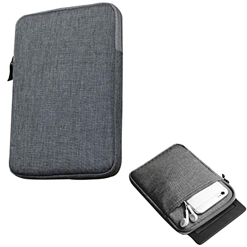 Kisbeibi Canvas Cover voor Kindle Paperwhite, 6" Kindle Paperwhite Case Zip Sleeve voor Kindle Paperwhite3 V-oyage 558/958/KV(donkergrijs)