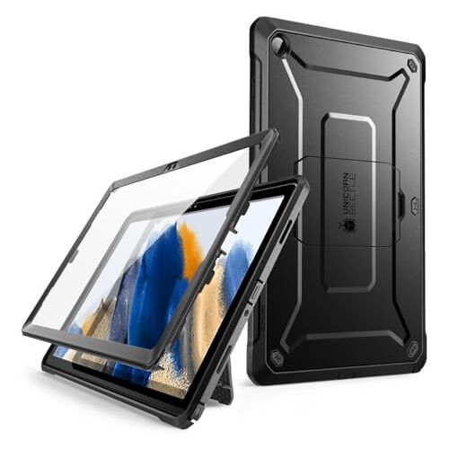 SUPCASE Unicorn Beetle Pro-serie hoesje voor Galaxy Tab A9+ Plus 11 inch 2023 model (SM X210/X216/X218), full-body robuuste robuuste robuuste standaard hoes met ingebouwde schermbeschermer (zwart)