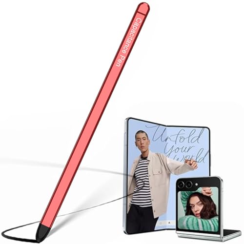 BaiFu S Pen Fold5 vervanging, Samsung Fold5 Pen Stylus Pens, kleurrijke vulpen, vulpen voor Samsung Tab A9+/s23 Ultra, vulpen voor Amazon Kindle/Chromebook-rood