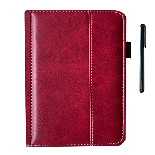 Generic Cover voor KPW123 voor Kindle Paperwhite123 eReader Lederen Case Geavanceerde Klassieke Vintage eBook Protector Met Auto Sleep/Wake (Rood)