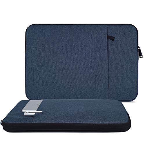 iKammo 14-15 inch Chromebook Sleeve Case voor Asus Chromebook 14/Asus VivoBook 14/Asus Zenbook 14, Acer Aspire 1/Acer Swift 3 14/Acer Chromebook 14, Razer Blade 15.6, MacBook Pro 15 A1990 A1707 (Blauw)