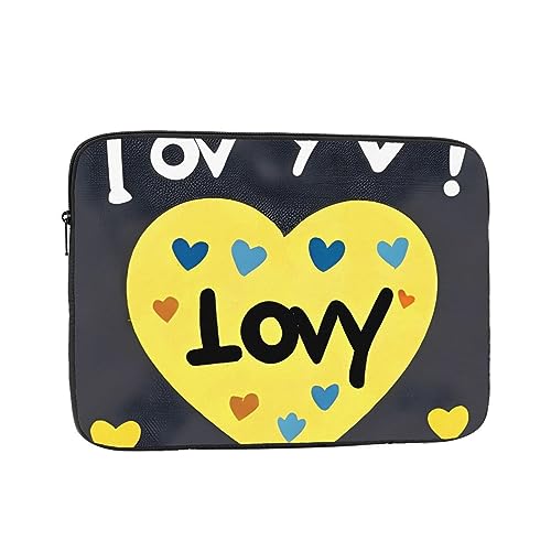 Siulas Love You with All My Heart Laptophoes, Laptophoes, Laptophoes, Laptoptas Beschermende Notebook Case Aktetas 10 inch 12 inch 13 inch 15 inch 17 inch