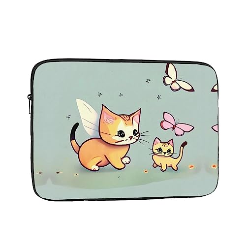 Siulas Kitten Butterfly Laptop Case, Laptop Case, Laptop Cover, Laptop Tas Beschermende Notebook Case Aktetas 10 inch 12 inch 13 inch 15 inch 17 inch