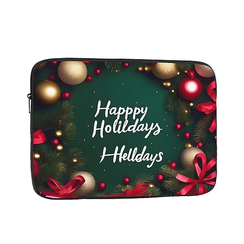 Siulas Happy Holidays laptophoes, laptophoes, laptophoes, laptoptas, beschermende notebooktas, aktetas, 10 inch 12 inch 13 inch 15 inch 17 inch