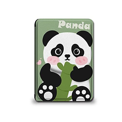 WunM Studio Hoesje voor 6,8 "Kindle Paperwhite (11e generatie 2021) en Kindle Paperwhite Signature Edition, Light Shell Cover met Auto Wake/Sleep voor Kindle Paperwhite 2021 E-Reader. Clear Printing, Cute Panda