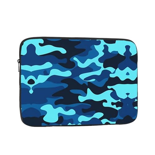 UNIOND Laptop Sleeve Blauw Camo Print Water Schokbestendig Laptop Case Laptop Sleeve Bag Voor Vrouw Man Werk Business 12 Inch