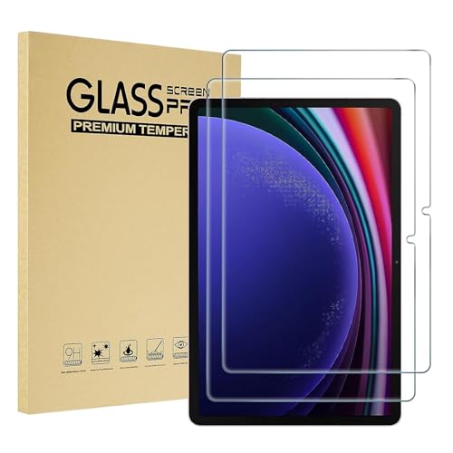 XZC 2 stuks schermbeschermer voor Samsung Galaxy Tab S9/S8/S7 11 inch Galaxy Tab S9 FE 10,9 inch, 9H hardheid gehard glas schermbeveiliging met S Pen compatibel (S9/S8/S7 11 inch)