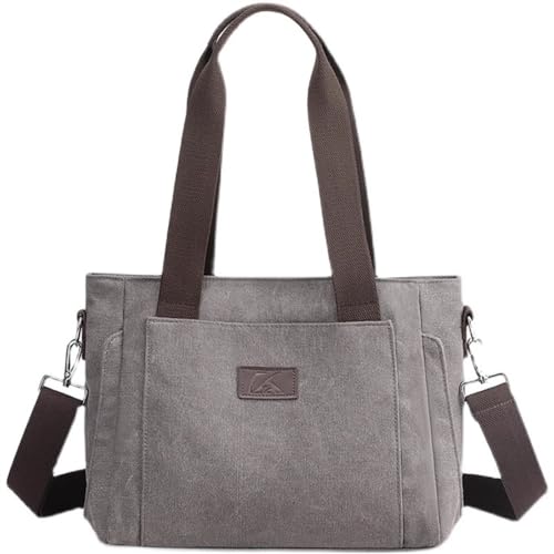 ONDIAN Aktetas voor vrouwen, eenvoudige casual damestas, aktetas, aktetas voor werk, kantoor, Grigio., 31x26cm