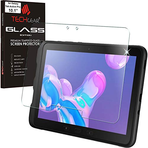 TECHGEAR Galaxy Tab Active Pro/Active 4 Pro 10.1-inch GLASS-editie (SM-T540 T545 T547 T630 T637) Schermbeschermer van gehard glas [9H] [HD Clarity] Ontworpen voor Samsung Tab Active Pro / Active4 Pro