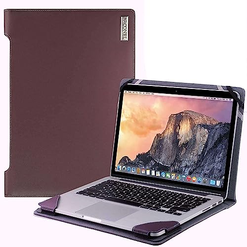 Broonel Profile Series Purper lederen Hoes compatibel met de Acer Chromebook Spin 311 CP311-3H 11.6" Chromebook