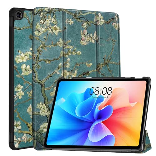 Achard Hoesje voor Teclast T40 Pro Cover 25,4 cm 2021 Release Tri-Fold Smart PU Lederen Tablet Case Ultra Slim Stand Case Teclast T40 Pro Geavanceerde Klassieke Lederen Cover Met Auto Sleep/Wake Case (XH)