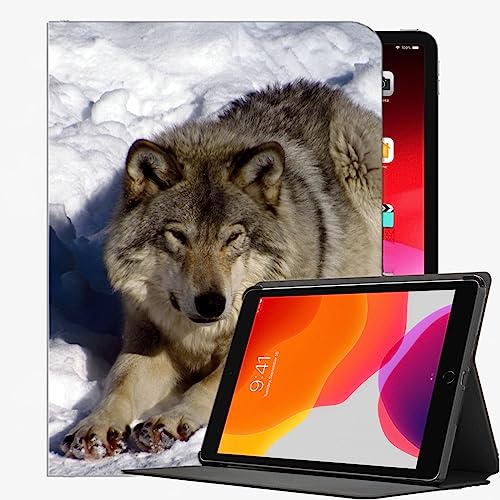 YENDOSTEEN voor iPad Air1 9.7 inch Case Cover, Amerikaanse Noord Sneeuw Hout Case Slim Shell Cover voor ipad Air 9.7 inch