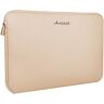 Aucase Laptophoes, dikste lichtste waterbestendige neopreen beschermende laptoptas voor mannen en vrouwen (11,6-13 inch, beige)