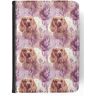 Foxercases SCHATTIGE SUSSEX SPANIEL PUPPY HOND HONDENPATROON # A1 #5 FAUX LEER FLIP PORTEMONNEE TABLET HOES VOOR IPAD 10.2 (2021) (9E GEN)