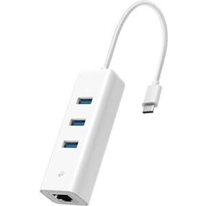 TP-Link UE330C USB-C hub met Gigabit LAN-adapter, 3 USB-A 3.0 poorten, USB-C naar Ethernet netwerkadapter, compatibel met laptop, MacBook, Chromebook, Linux-laptop, Nintendo-apparaten en iPad TP-Link UE330C USB-C hub met Gigabit LAN-adapter, 3 USB-A 3.0 poorten, USB-C naar Ethernet netwerkadapter, compatibel met laptop, MacBook, Chromebook, Linux-laptop, Nintendo-apparaten en iPad