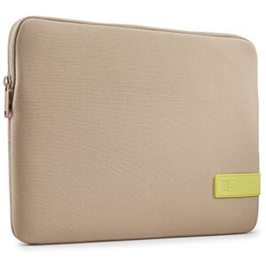 Case Logic Beschermhoes voor MacBook, reflecterend, 33 cm, Plaza, Taupe/Sunny Lime