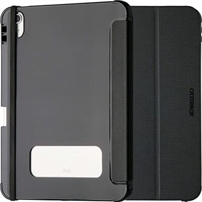 Otterbox React Folio-hoes voor iPad 10e gen 2022, 11e gen 2025 (A16), schokbestendig, valbestendig, ultradun, beschermende folio-hoes, getest volgens militaire standaard, Zwart Otterbox React Folio-hoes voor iPad 10e gen 2022, 11e gen 2025 (A16), schokbestendig, valbestendig, ultradun, beschermende folio-hoes, getest volgens militaire standaard, Zwart
