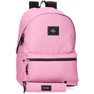 Pepe Jeans Aris Colorful rugzak voor laptop, 39,6 cm (15,6 inch), dubbel vak, roze, 31 x 44 x 17,5 cm, van Joumma Bags Pepe Jeans Aris Colorful rugzak voor laptop, 39,6 cm (15,6 inch), dubbel vak, roze, 31 x 44 x 17,5 cm, van Joumma Bags